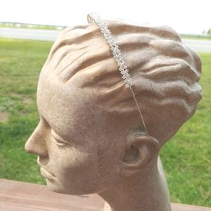 Thin clear rhinestone stone headband NWT